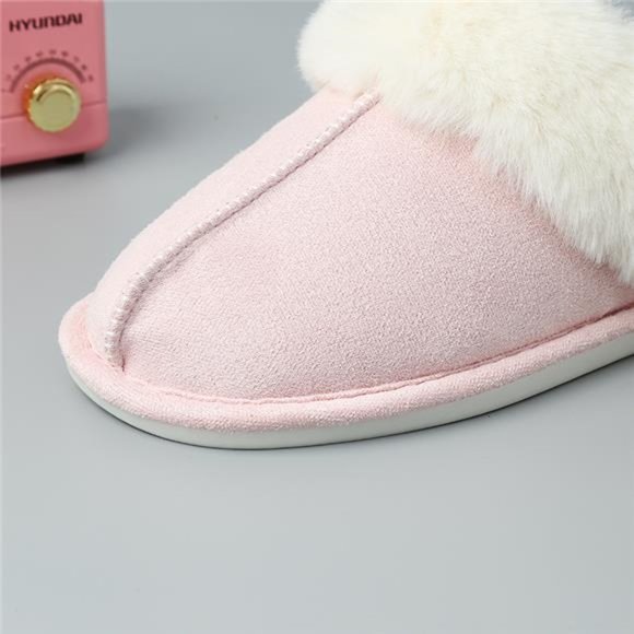 Faux Suede Center Seam Slippers - Picture 16 of 16